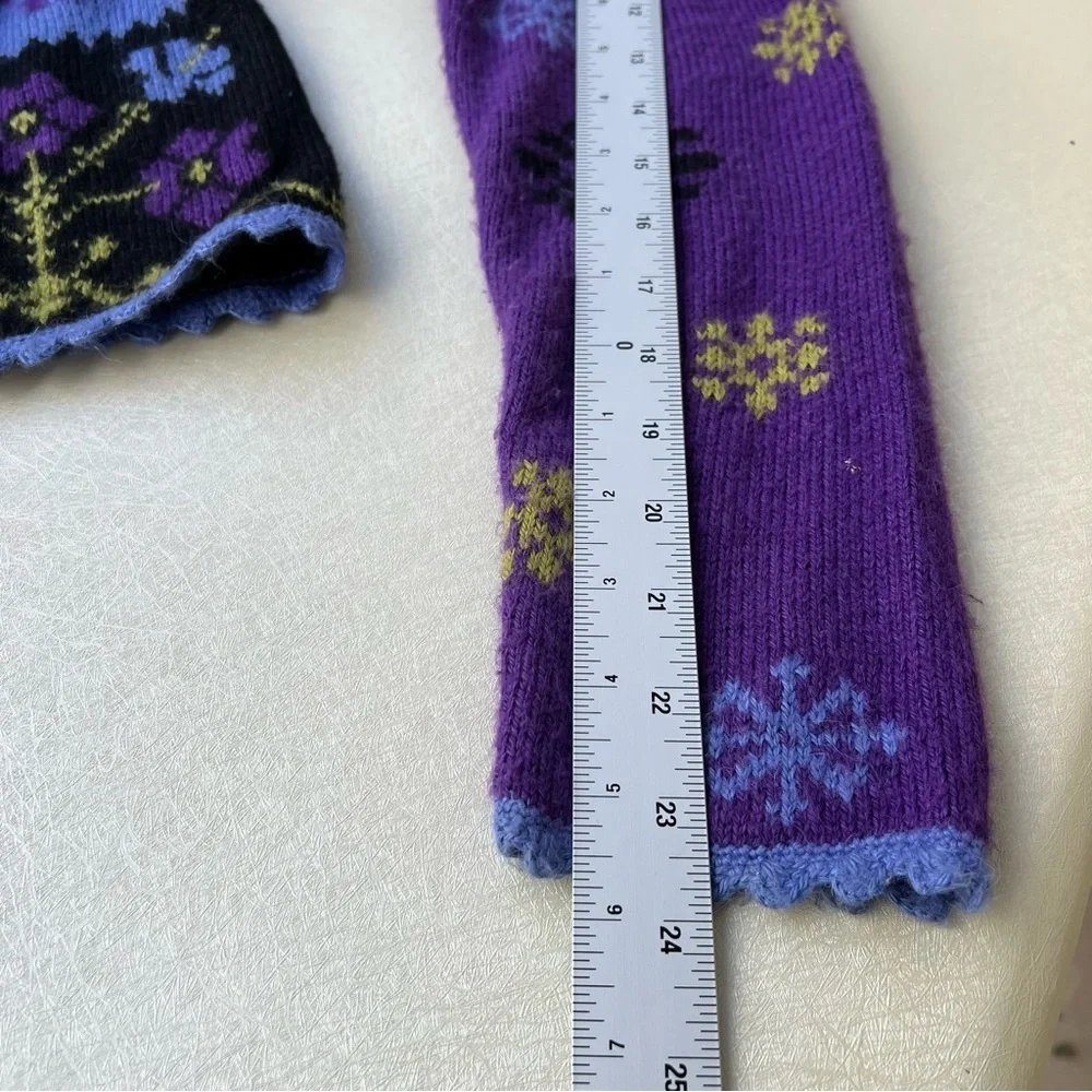 Alpaca Imports Bohemian Handmade Knit Wool Cardigan Sweater Women’s Size Medium